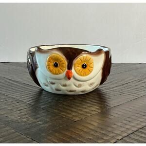 Earthenware Owl Candy Bowl
